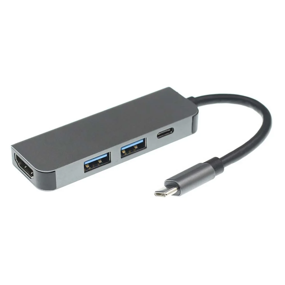 4 в 1 TYPE-C док-станция разъем зарядное устройство PD женский SMD USB-C док-станция для 4K H | DM адаптер USB C концентратор USB
