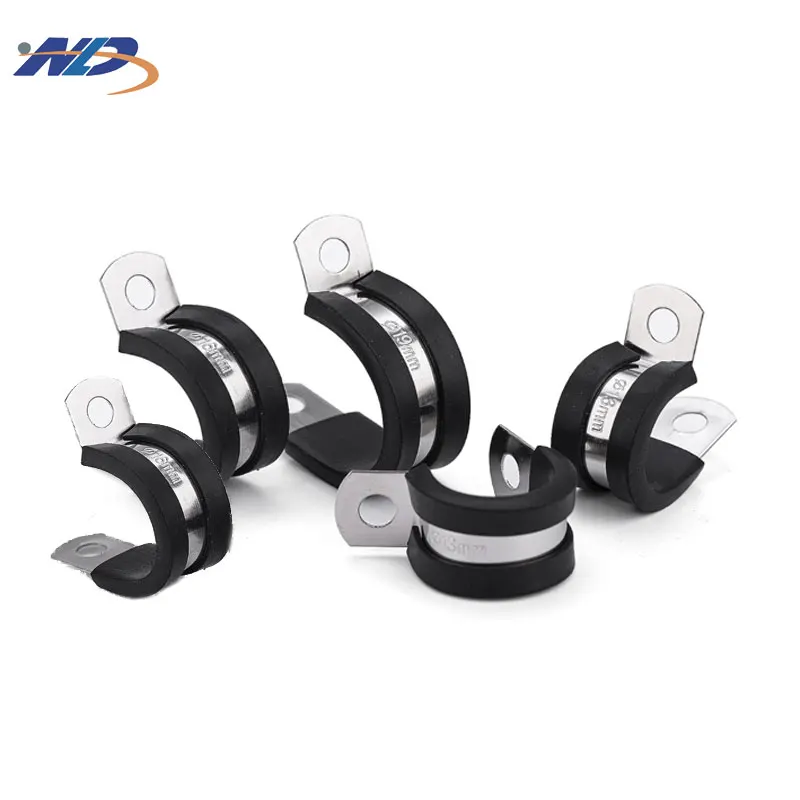 52pcs 304 Stainless Steel Galvanized Steel Plastic Cable Hose Clamps Assortment Kit 20mm Band Width Metric Inch Measurement