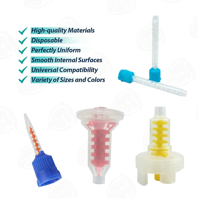 Factory Supplying Dental Static Nozzles Dental Static Mixer Dental Tips Epoxy Mixing Nozzle