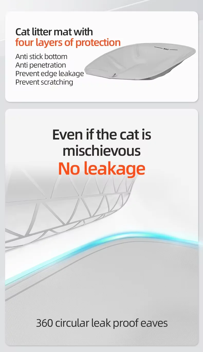Factory Customized Wholesale Tuya APP Self-Cleaning Automatic Cat Litter Box Detachable Smart Cat Litter Box Pet Products