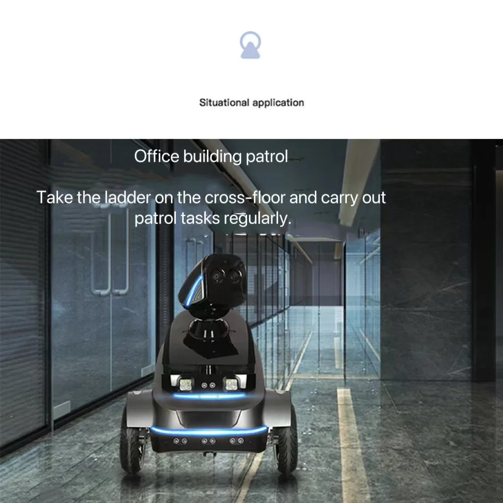Patrol robot S2 intelligent security inspection high-definition monitoring AI visual recognition anomaly warning