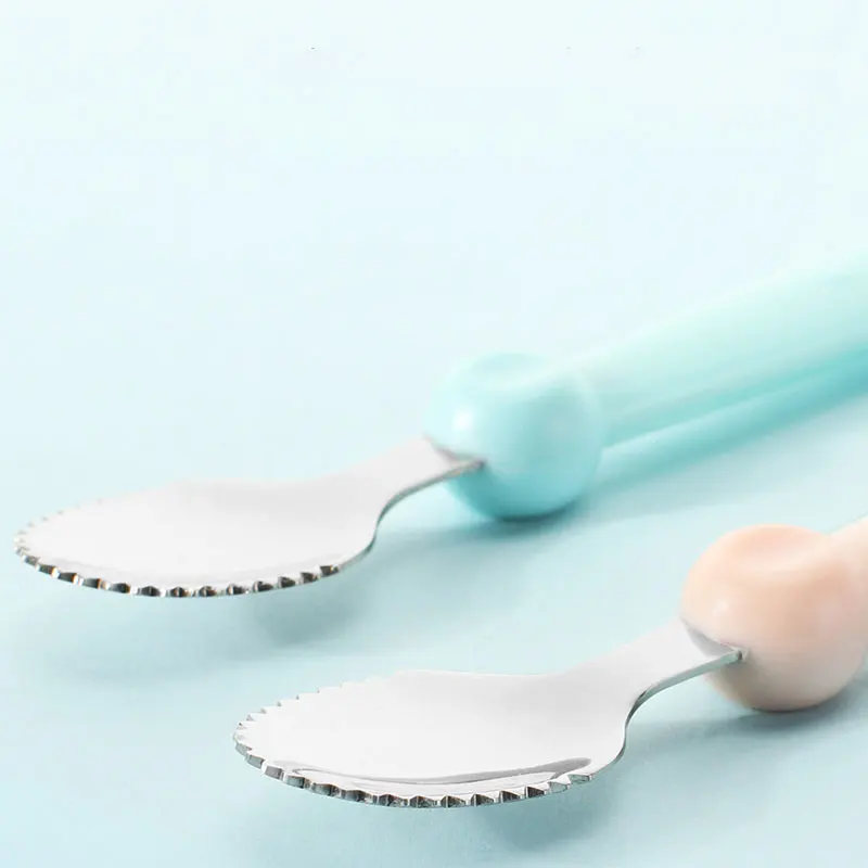 
Silicone Stainless Steel Multi Purpose Spoon Baby Feeding Spoon 