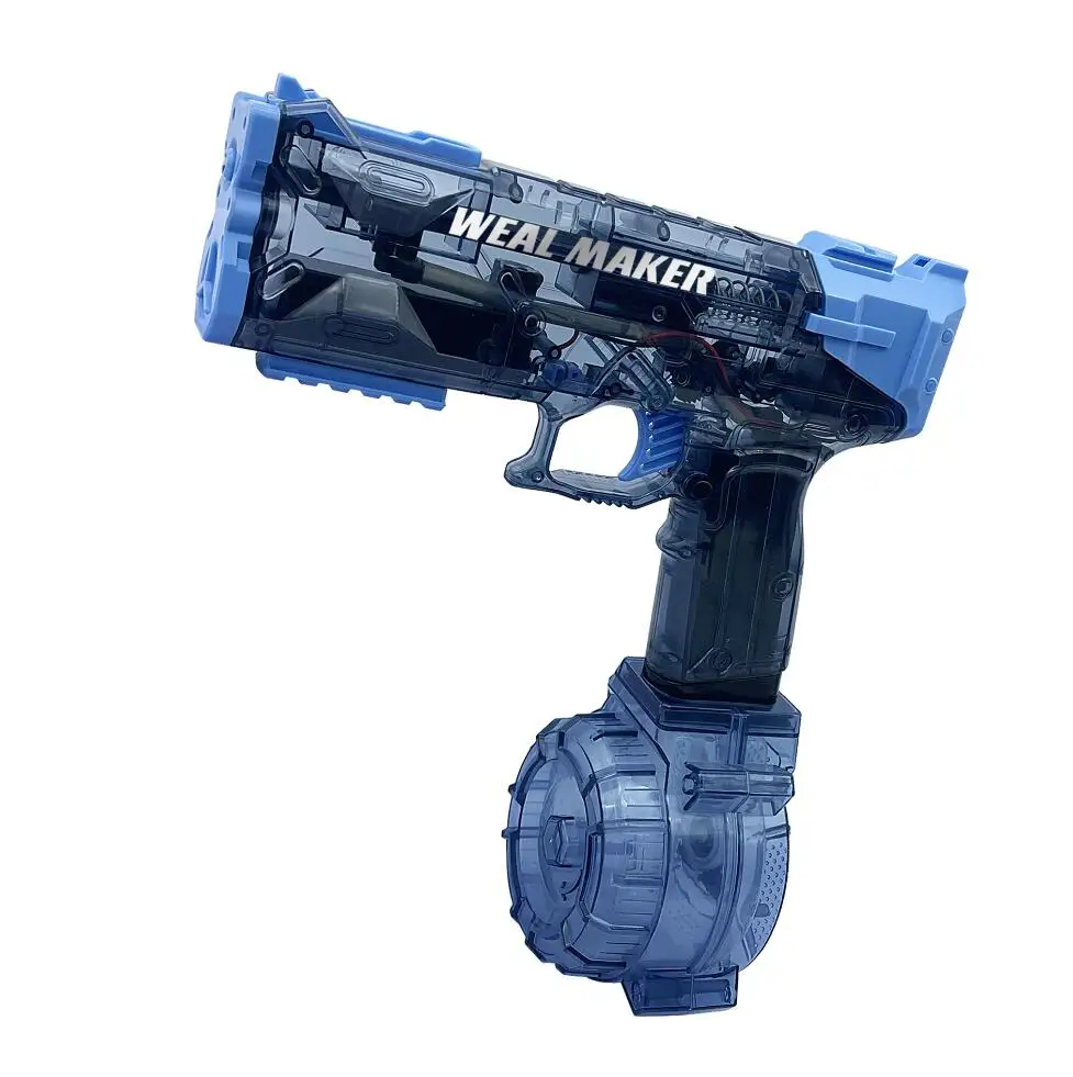 Electric Water Pistol Transparent Automatic Squirt Guns Waterproof Water Gun Summer Pool Toys for Kid Adult