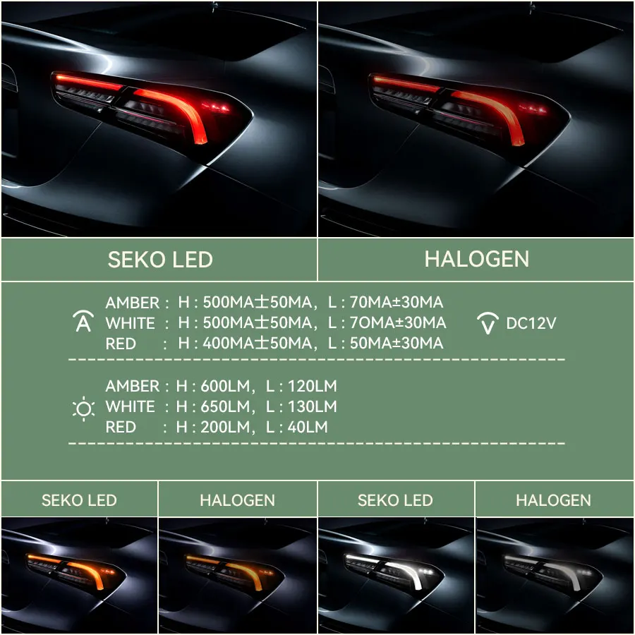 SEKO 3157 LED Bulbs Switchback 3157 LED Turn Signal DRL Reversing Light 3156 3157 P27/5W Led Lamps