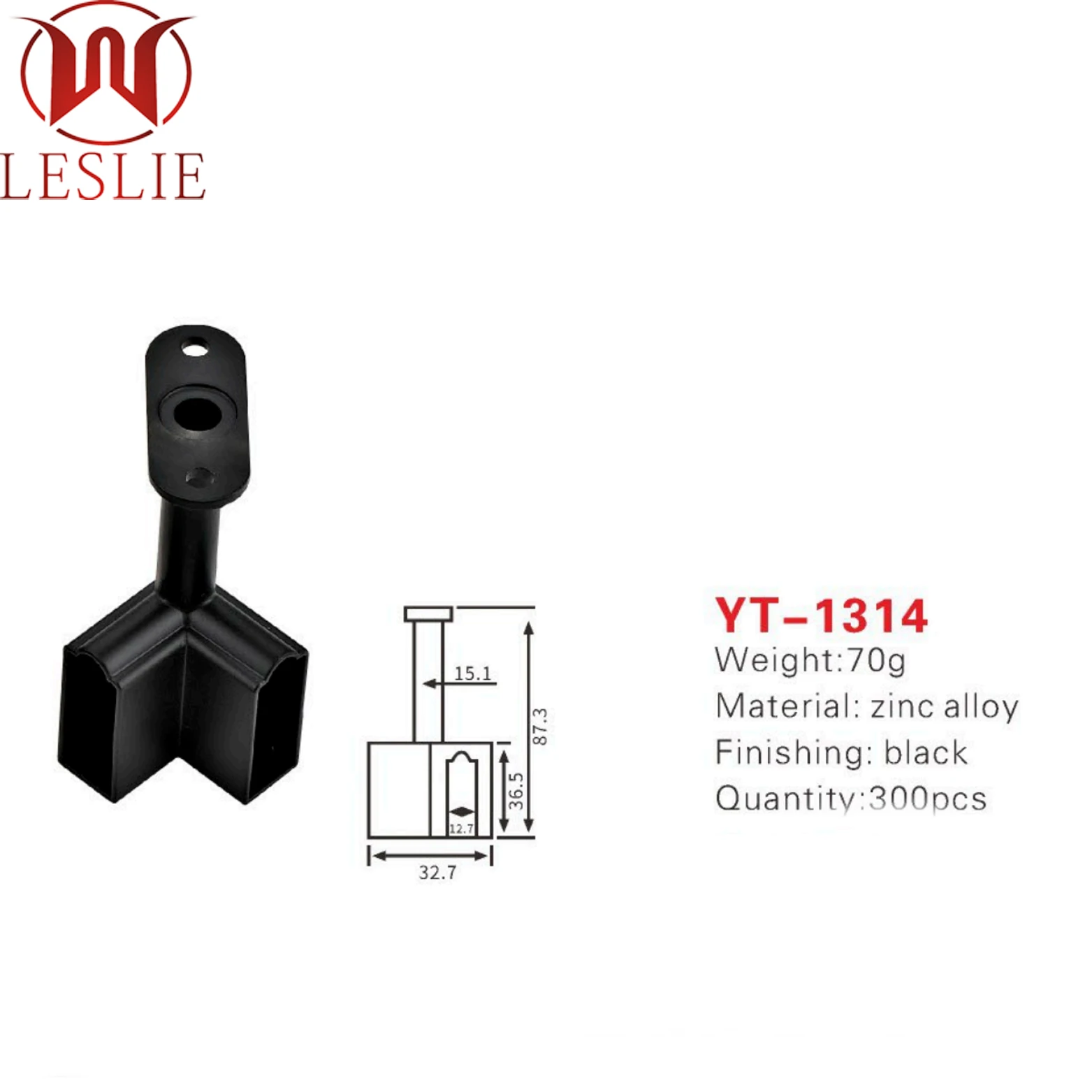 Black wardrobe rail support tube mounting rod flange For Hanging Clothes hanging tube support holder closet round tube rod