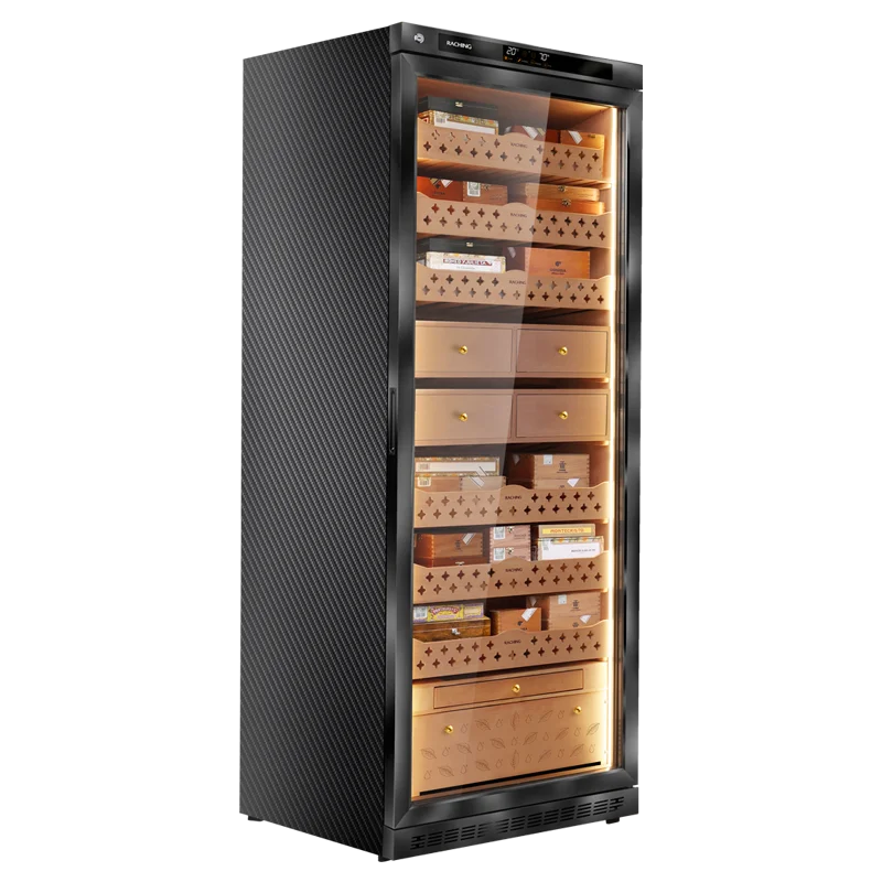 Raching MON5800A Black Cigar Humidor Cigar Cooler 3000-4000 Cigars Big Capacity Cabinet For Commercial Household