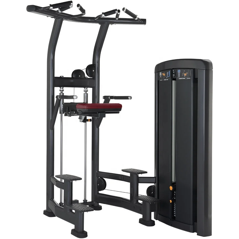 Best Gym Machine In China Commercial Pin Loaded Dip/Chin Assisted Chin Pull Up Machine