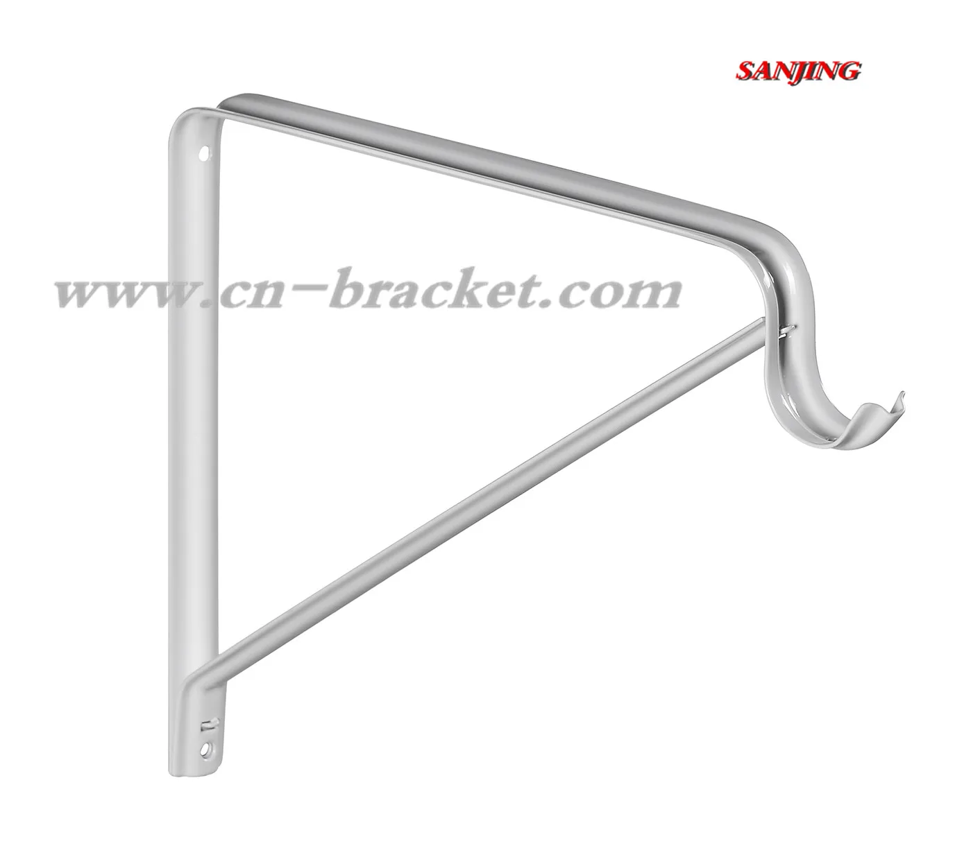 Custom New Designer High Quality Heavy Duty Metal Closet Rod Brackets Hooks Wall Mount Shelf Support Floating Shelf Bracket