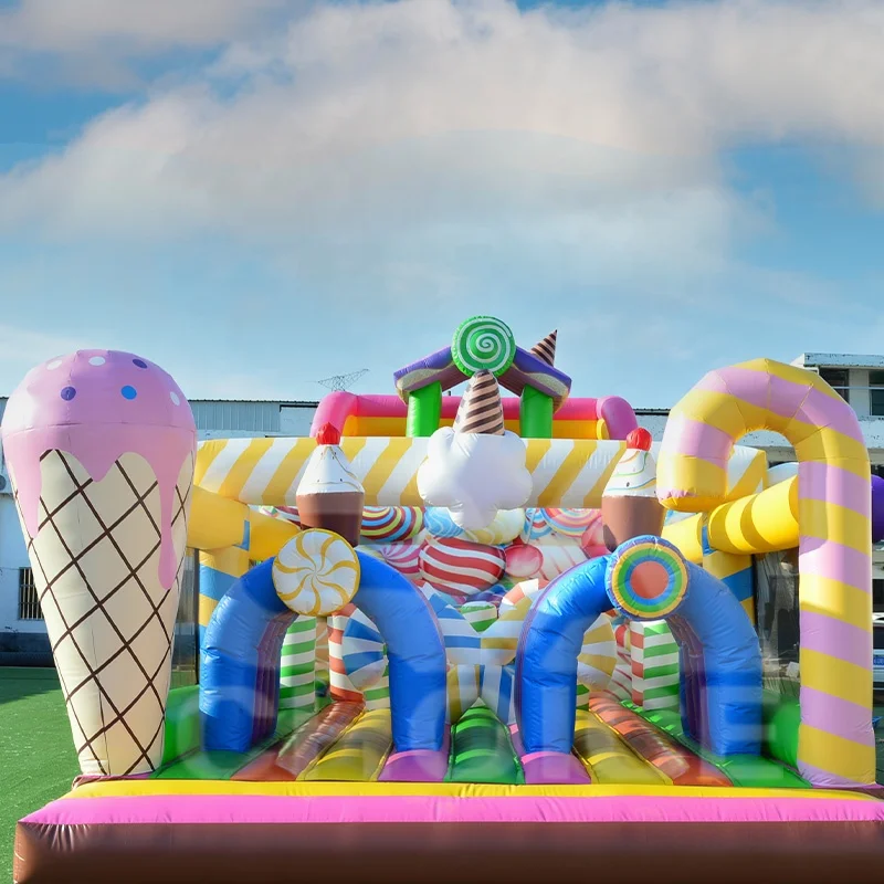 Sports Jungle Adventure Challenge Indoor Outdoor Children Inflatable Playground Inflatable Animals Panda Theme Park For Sale