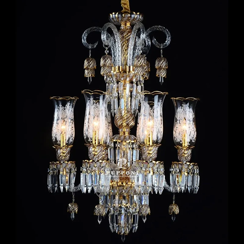 Богемная люстра освещение классический европейский дизайн Хрустальный подвесной светильник декоративный потолочный 6 лампочек люстры для дома виллы