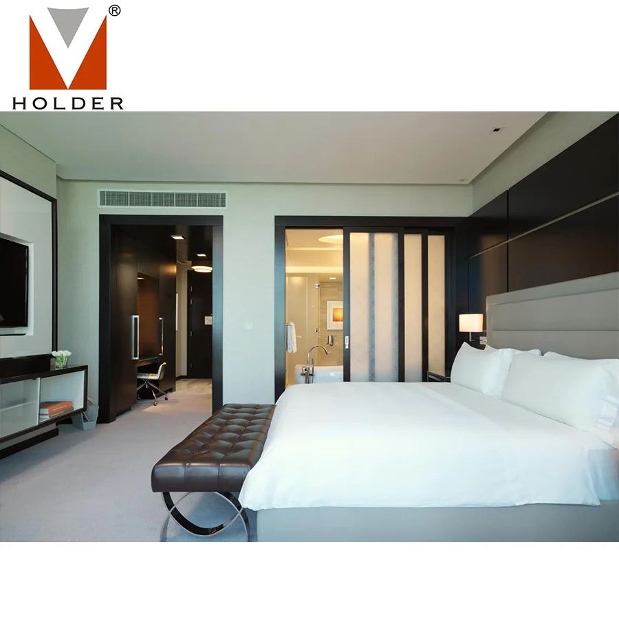 HDB-521 фабричная Прямая поставка под заказ, комплект деревянной мебели для спальни в отеле