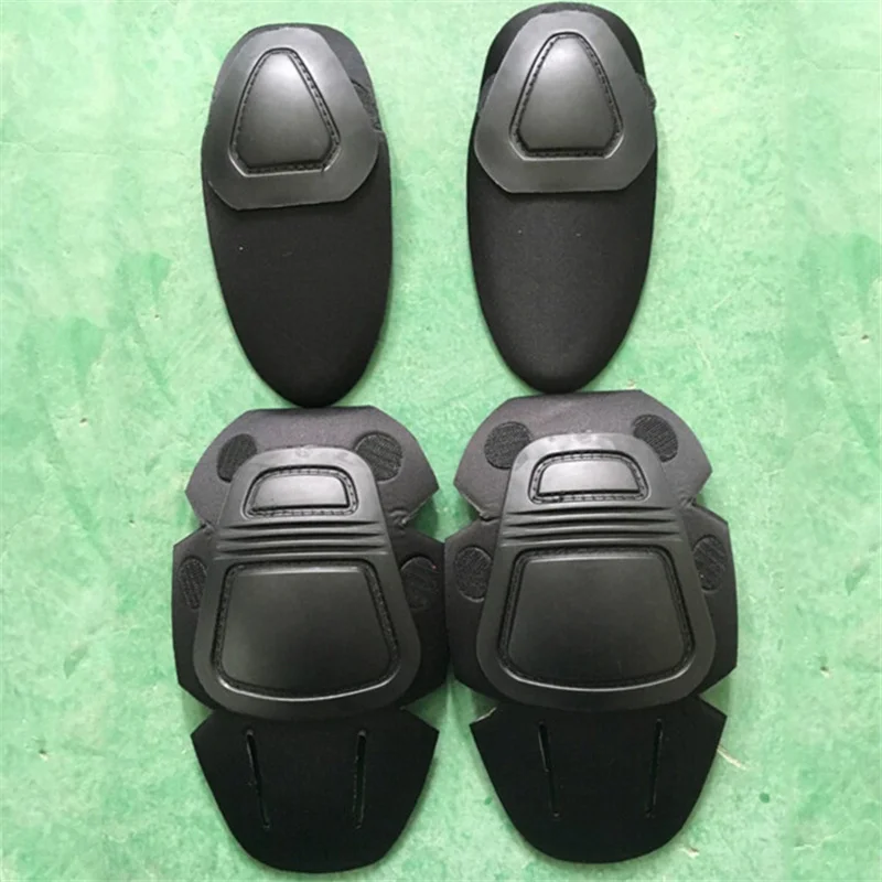 Khaki Outdoor Shooting Rock Climbing Skiing Game Tactical Combat Knee Elbow Protective Pads Guard Set