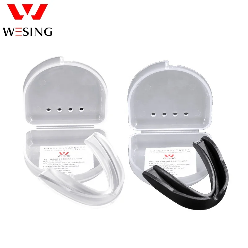 Wesing custom black silicone mouth guard mouth protector boxing mouth guards