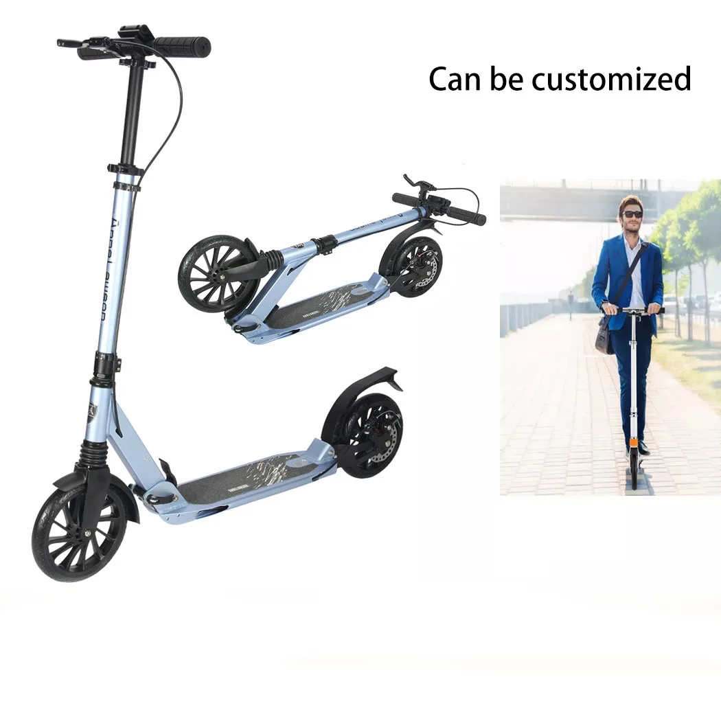 Новый алюминиевый складной 2 колеса с регулировкой по высоте спортивные взрослый самокат пуш-ап удар Электрический