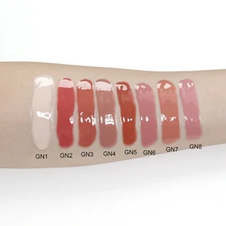 W Dark Brown Lip Gloss Vendors  Clear customized lip gloss boxes packaging lip gloss with big brush vegan cruelty free