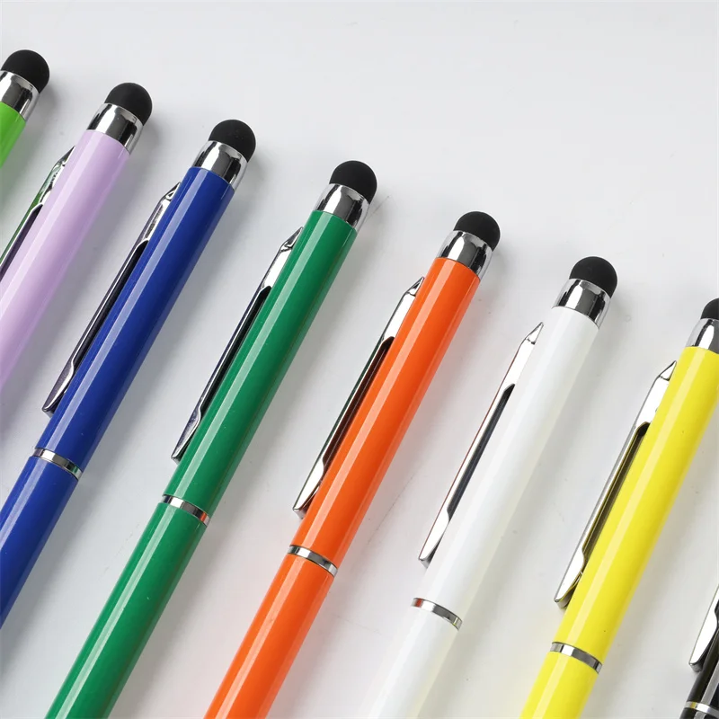 Customize logo promotional stylus metal pen business hotel slim giveaway gift advertising ballpoint pen