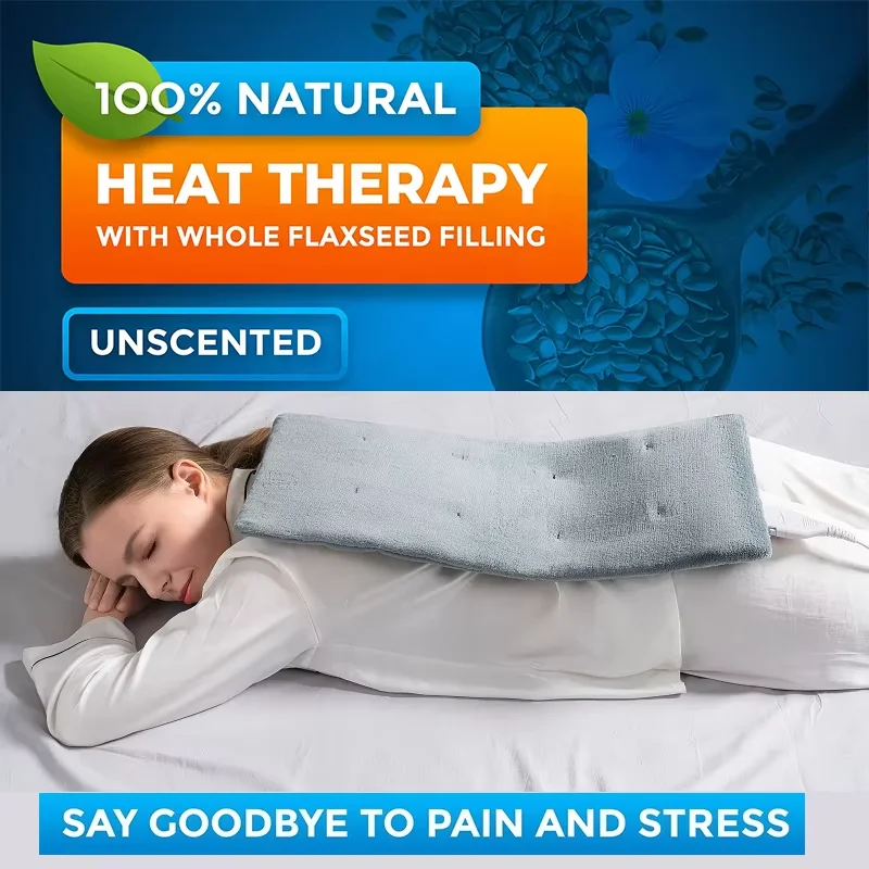 17x33 Large Size Personal Care Electric Blanket with 4 Heating Level Control Weighted Heating Pad Body Warmer