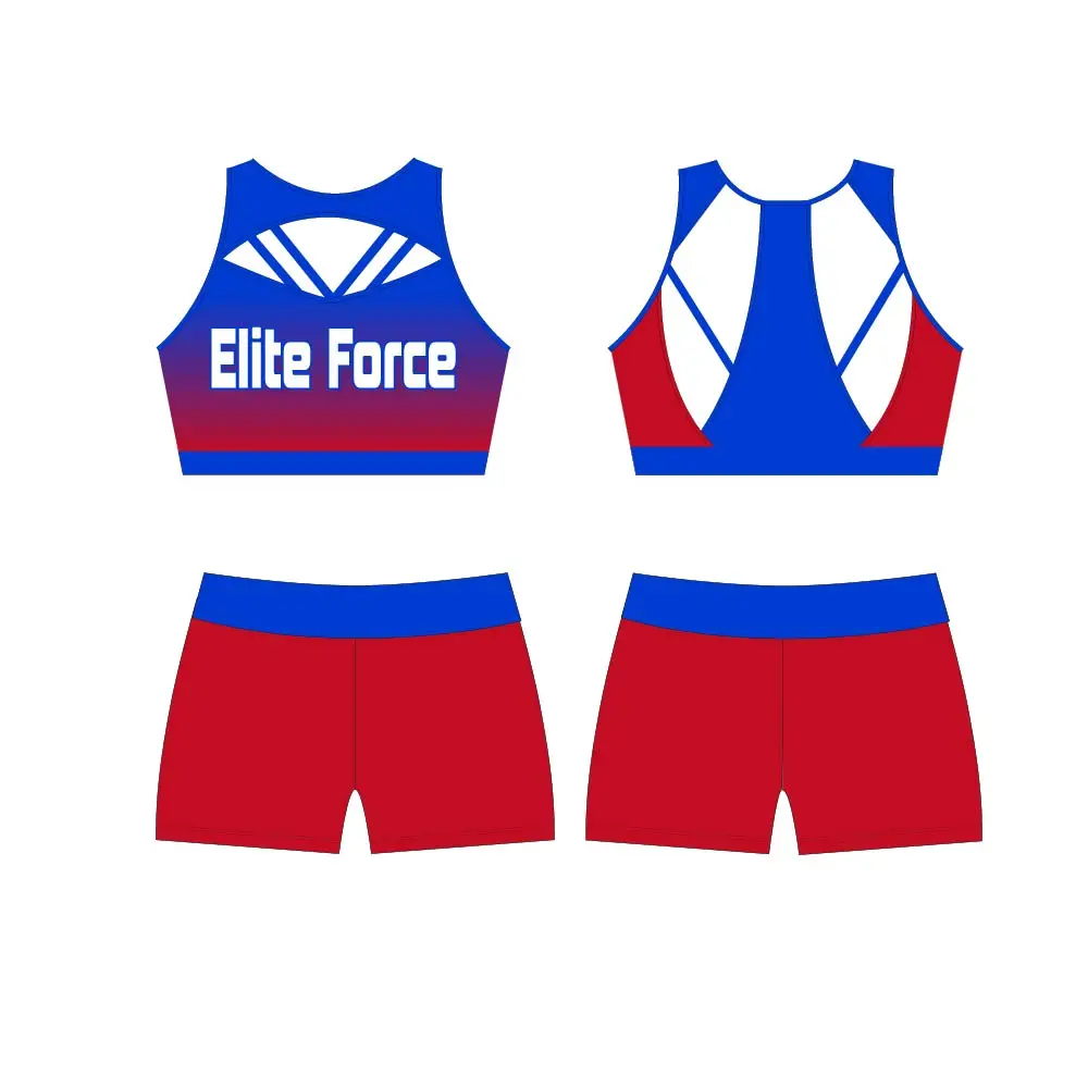 Wholesale custom dane cheerleading practice shorts uniform wear