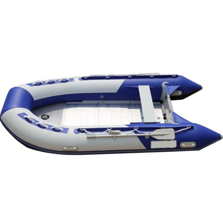 Inflatable rubber PVC  Wear-resistant foldable fishing rowing 2 person boat with Paddles Pump
