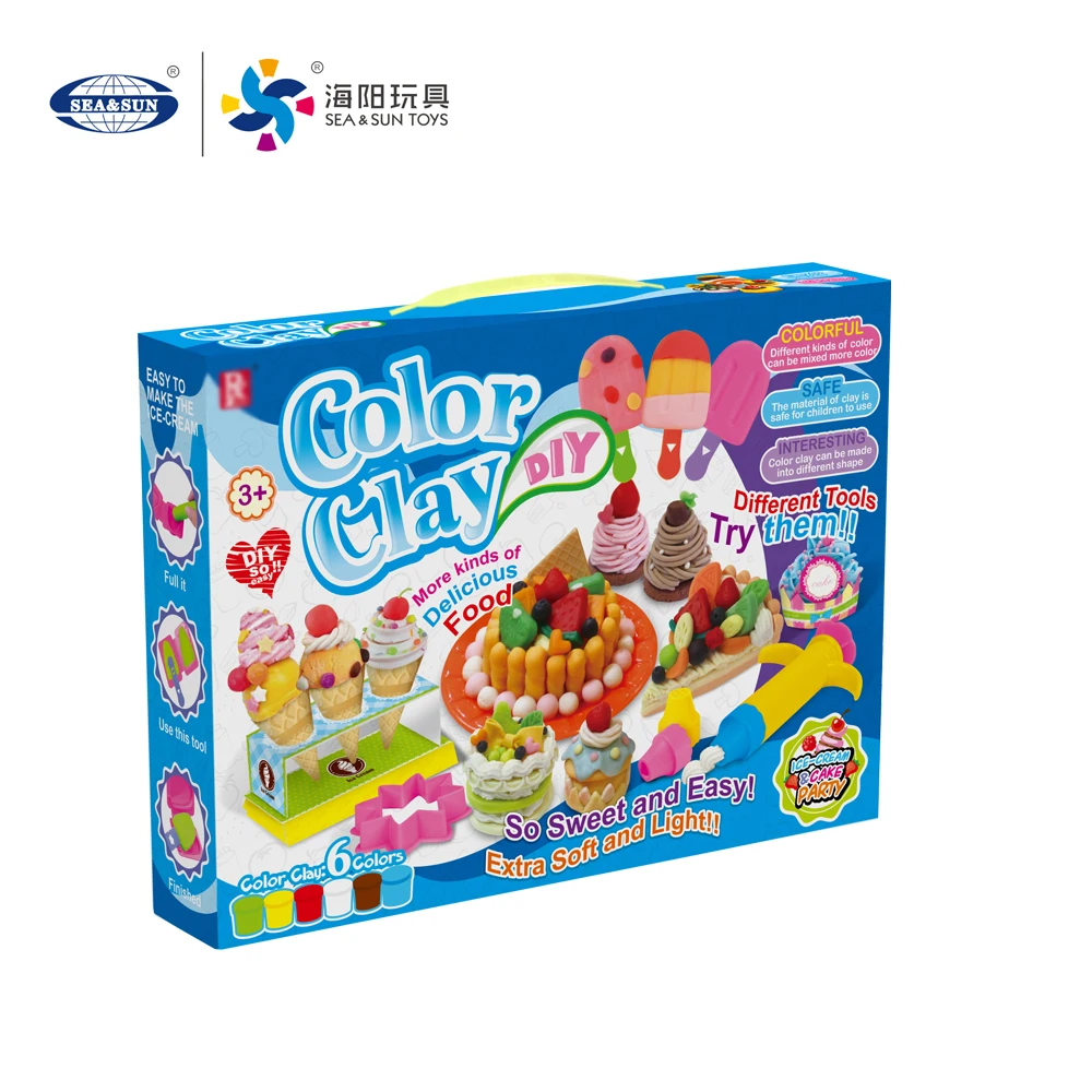 Kids hot sale funny educational diy playdough colorful mud clay toy