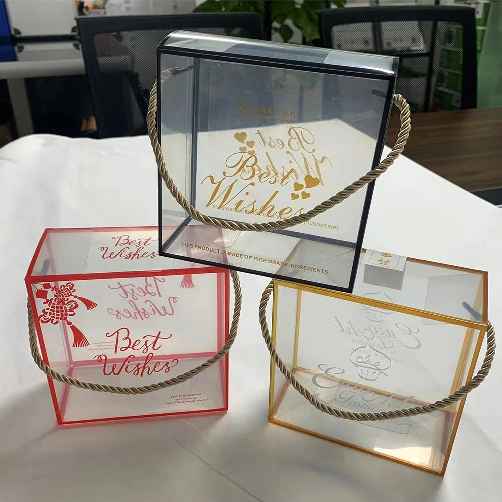 OEM Custom Gift Box Transparent Folding PVC PET Plastic Acetate Clear Packaging Box