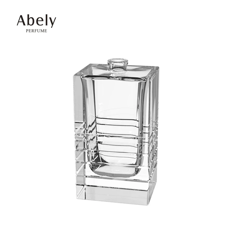 Fashion Luxury Design 30mL 50mL 100mL Empty Square Glass Small 130mL Perfume Bottle Screw caps Aluminium Lids Perfume Bottle Cap