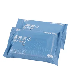 Одноразовые пользовательские кожаные кроссовки, очиститель обуви, очистка, полировка, блеск, влажная салфетка