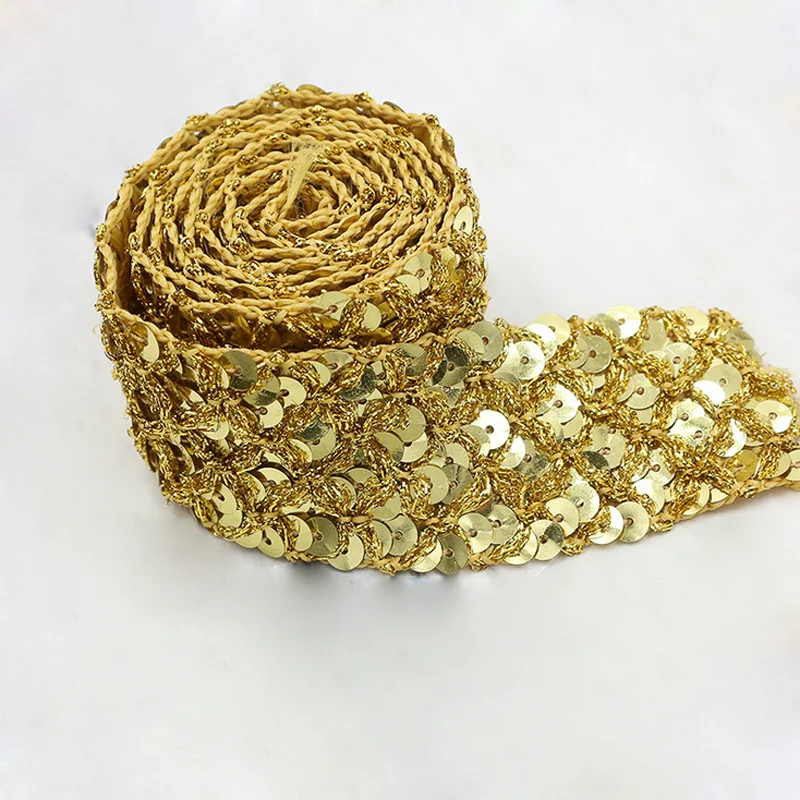 35mm black sewing braided fabric lace for dress metallic tatting trimming diy stage dancewear beaded sequined webbing lace trim