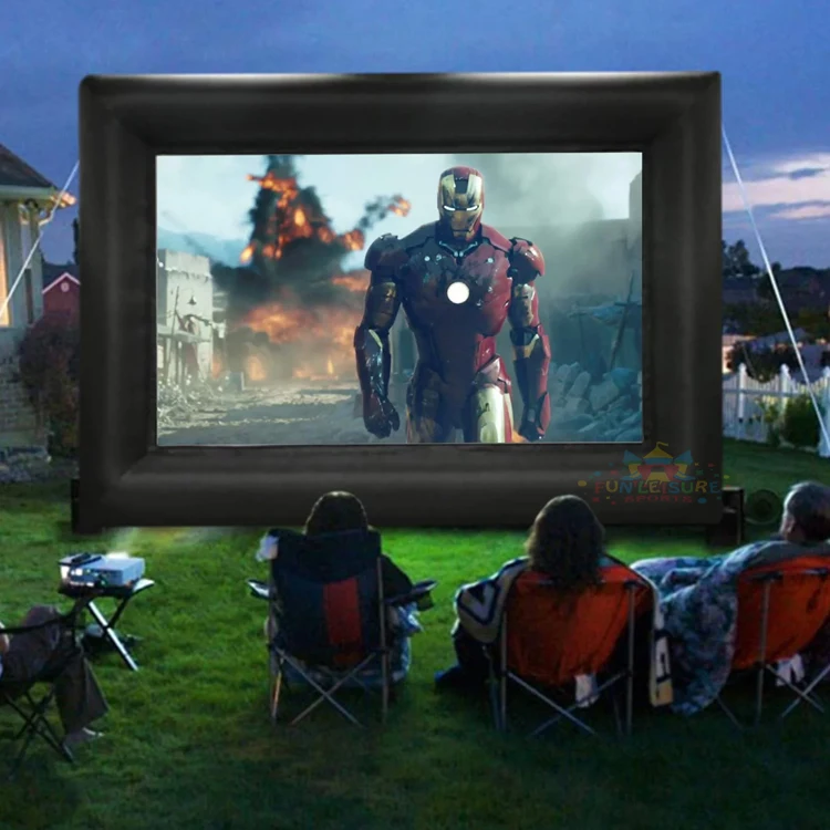 Commercial Gonflables Blow up Tv Cinema Projection Advertising Inflatable Movie Screen Outdoor