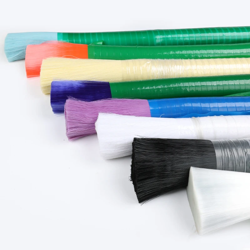 Factory Wholesale Nylon PBT PP Fiber Paint Brush Filament Bristle Plastic Hair raw material for making Brush