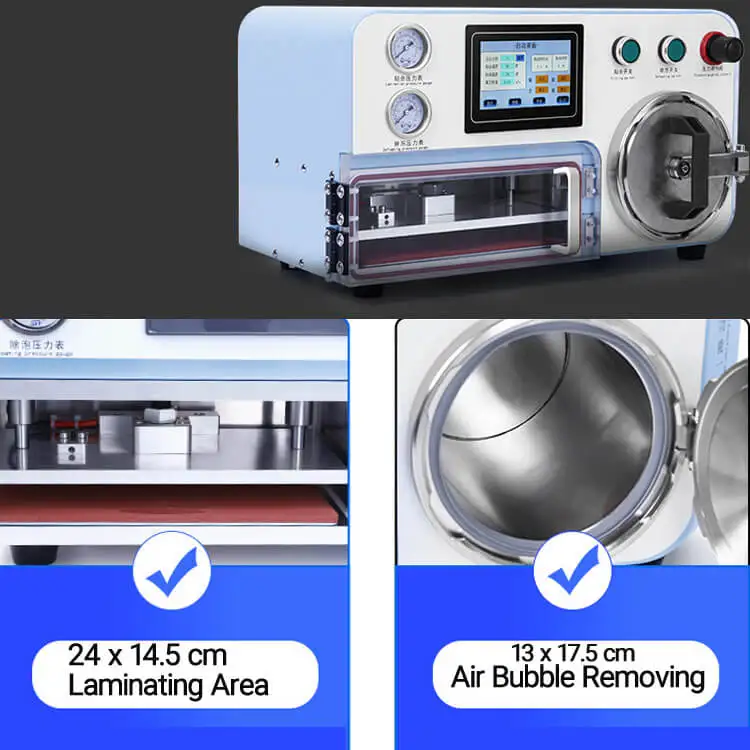 ZM-1 LCD Repair Machine Vacuum Lamination 2 in 1 Air Bubble Remover Vacuum Laminator LCD Laminating Machine