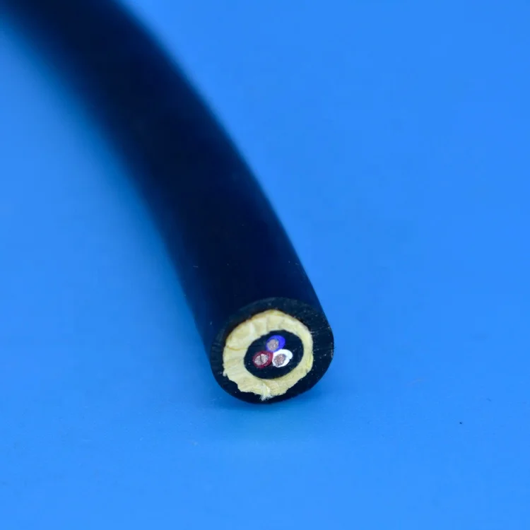 3x0.5mm double jacket aerostat tether cable for tethered surveillance balloon