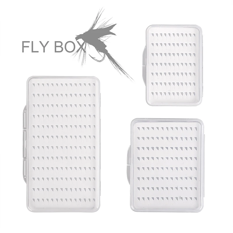 ABS Super Thin Transparent Single Side Fishing Tray Clear Fly Fishing Tackle Box