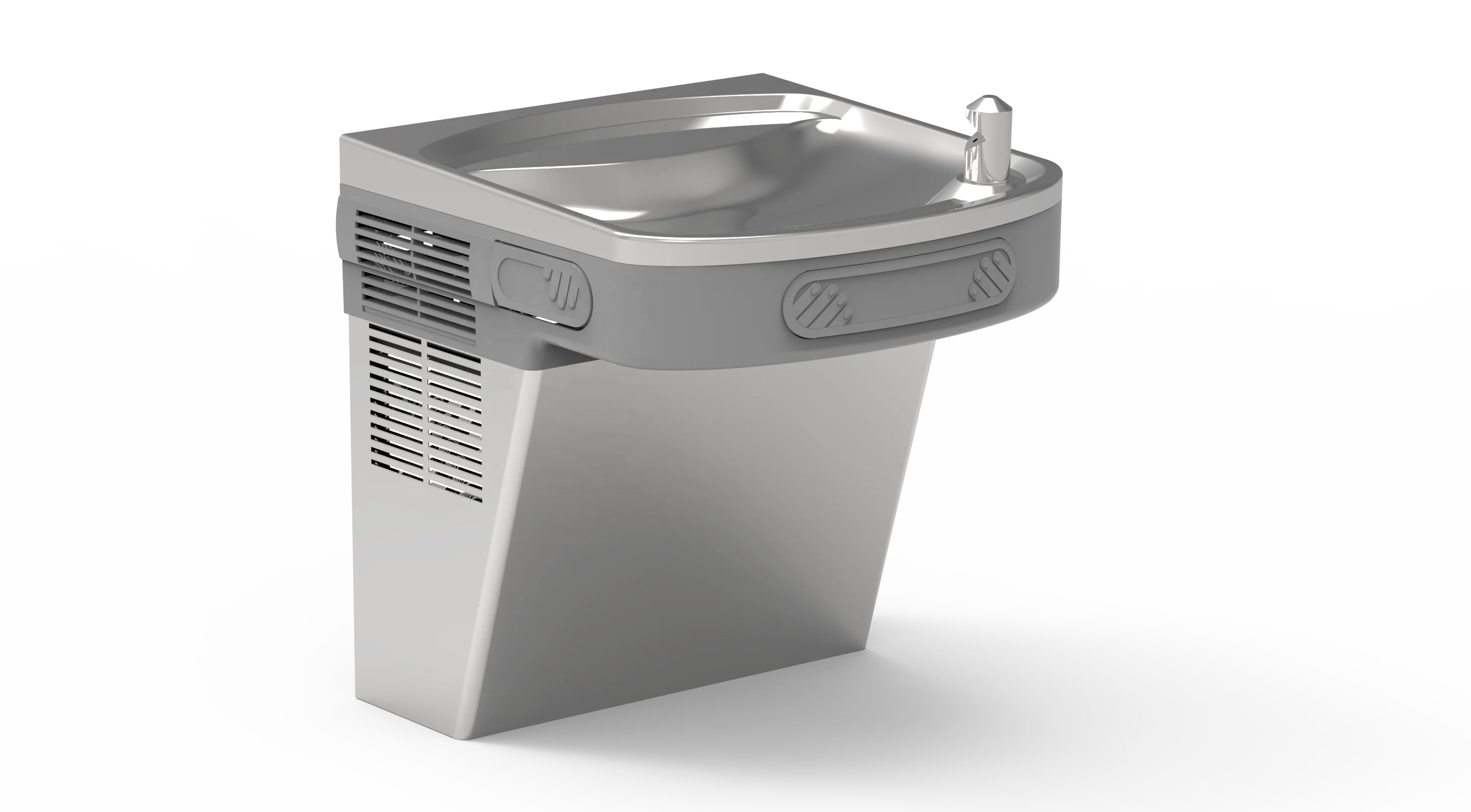 Stainless Steel Wall Mounted Cold Drinking Fountain for School, Drinking water fountain