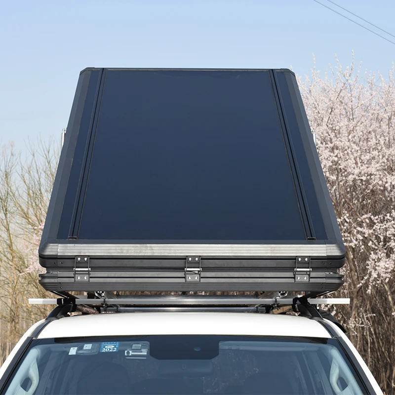SUV Top Car Roof Tent Hard Shell Automatic Hydraulic Support Camping Tent Travel Sleeping Roof Top Tent