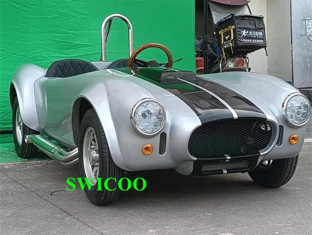150CC Classic Car Shelby Cobra Car 150CC 4 Wheels Quad Mini Cobra Car 2 Seat Go Kart Beetle Mini Hot Rod