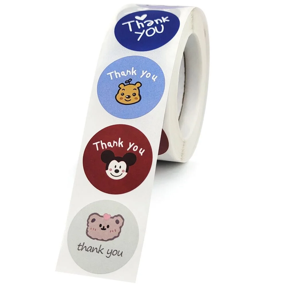 Custom Brand Logo Printed Tags Self-adhesive Sticker Paper Stickers for Shoes Bags Size Label