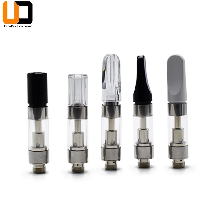 wholesale cbd top airflow cbd vape cartridge quartz 510 thread .5ml .9ml 1ml empty plastic cartridges