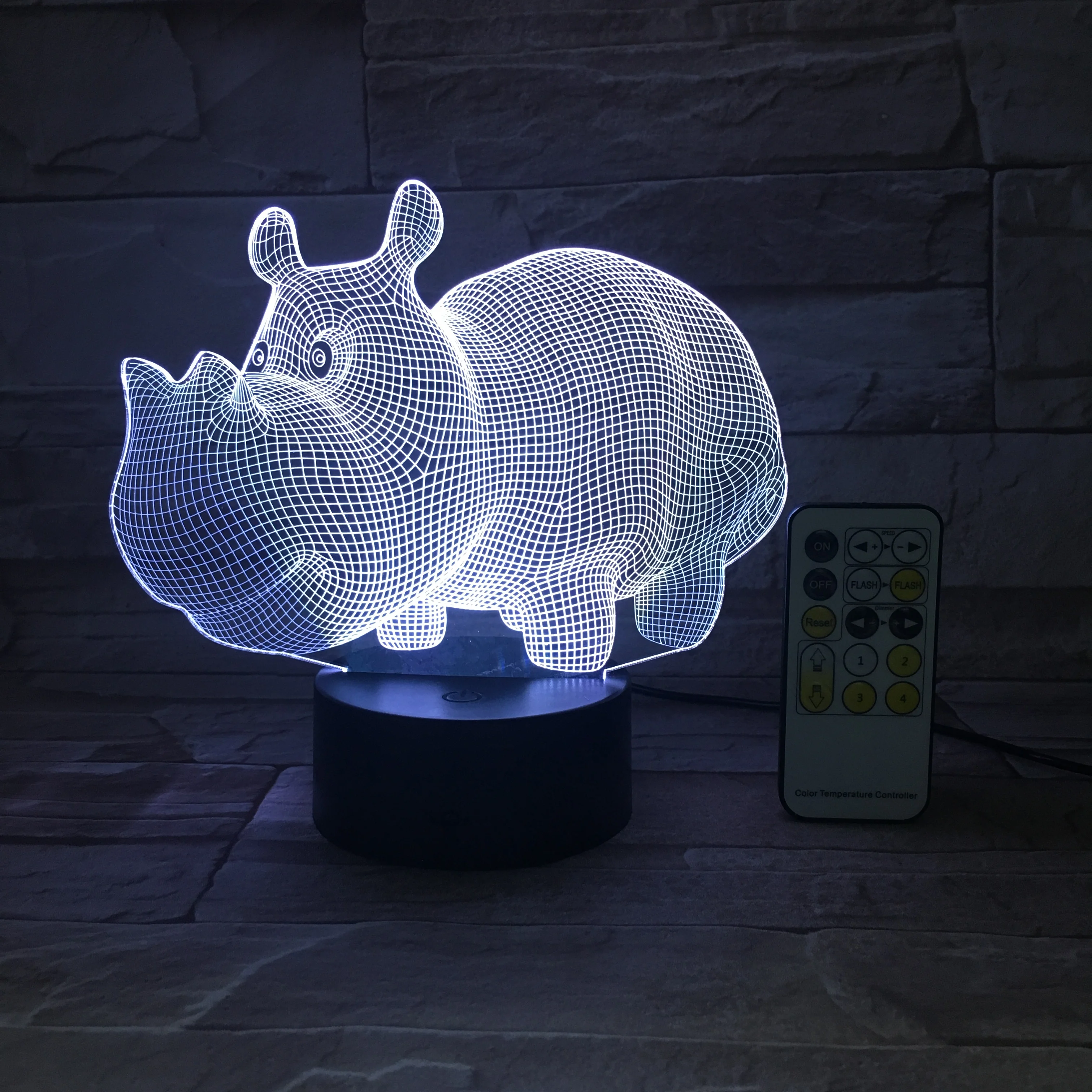 Акриловая Светодиодная лампа с 3d иллюзией креативный осветительный прибор под заказ в стиле аниме Рождественское украшение для детской комнаты светодиодный