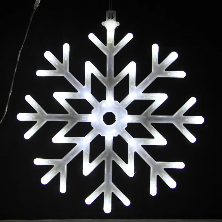 Hot Selling Christmas Outdoor Waterproof Lights Decoration Holiday Shape Decoration Pendant Led Snowflake String Flashing Lights