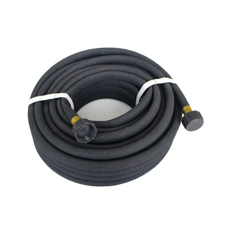 New Black Porous Soaker Hoses Hose 50Ft 5/8 For Garden Greenhouse Plant Soil And Root Watering
