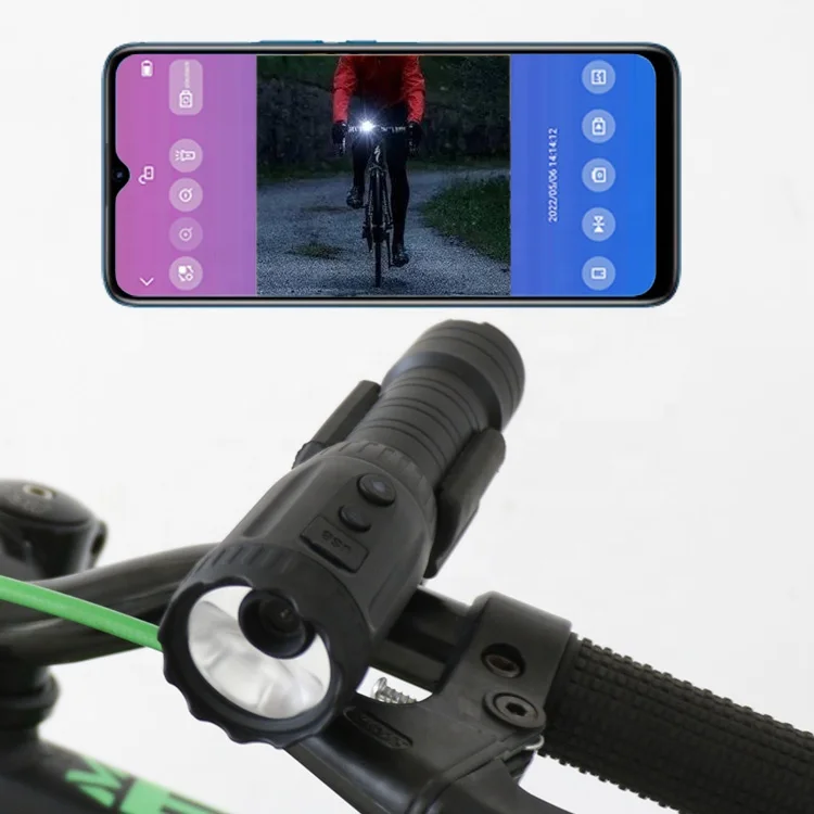 HD Camera bicycle bike light camping accesorios camping bike accessories light with magnet rechargeable usb led flashlights