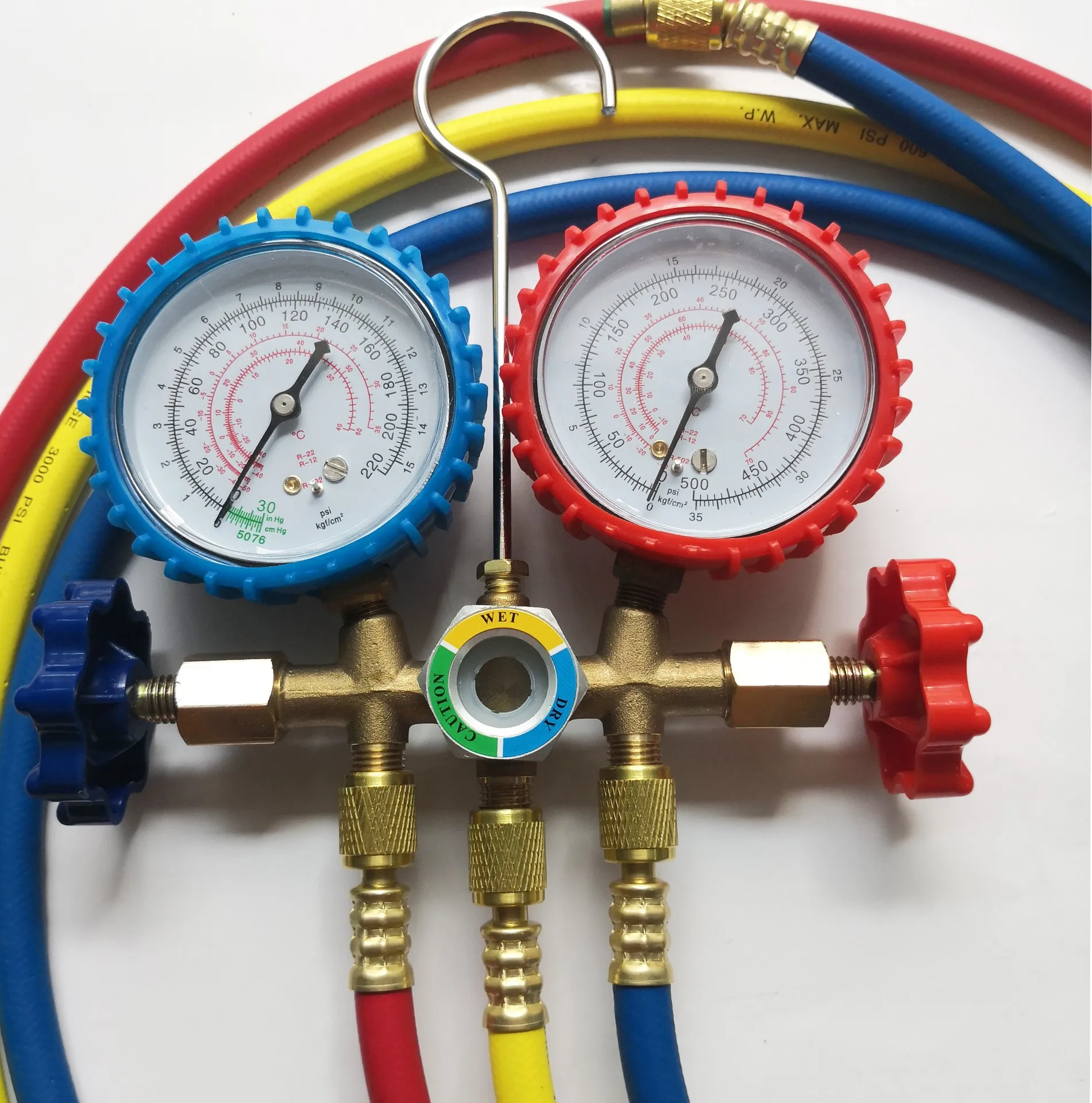 Refrigeration Hvac AC Air Condition Repairing Manifold Gauges Set for R134A R404 R12 R22