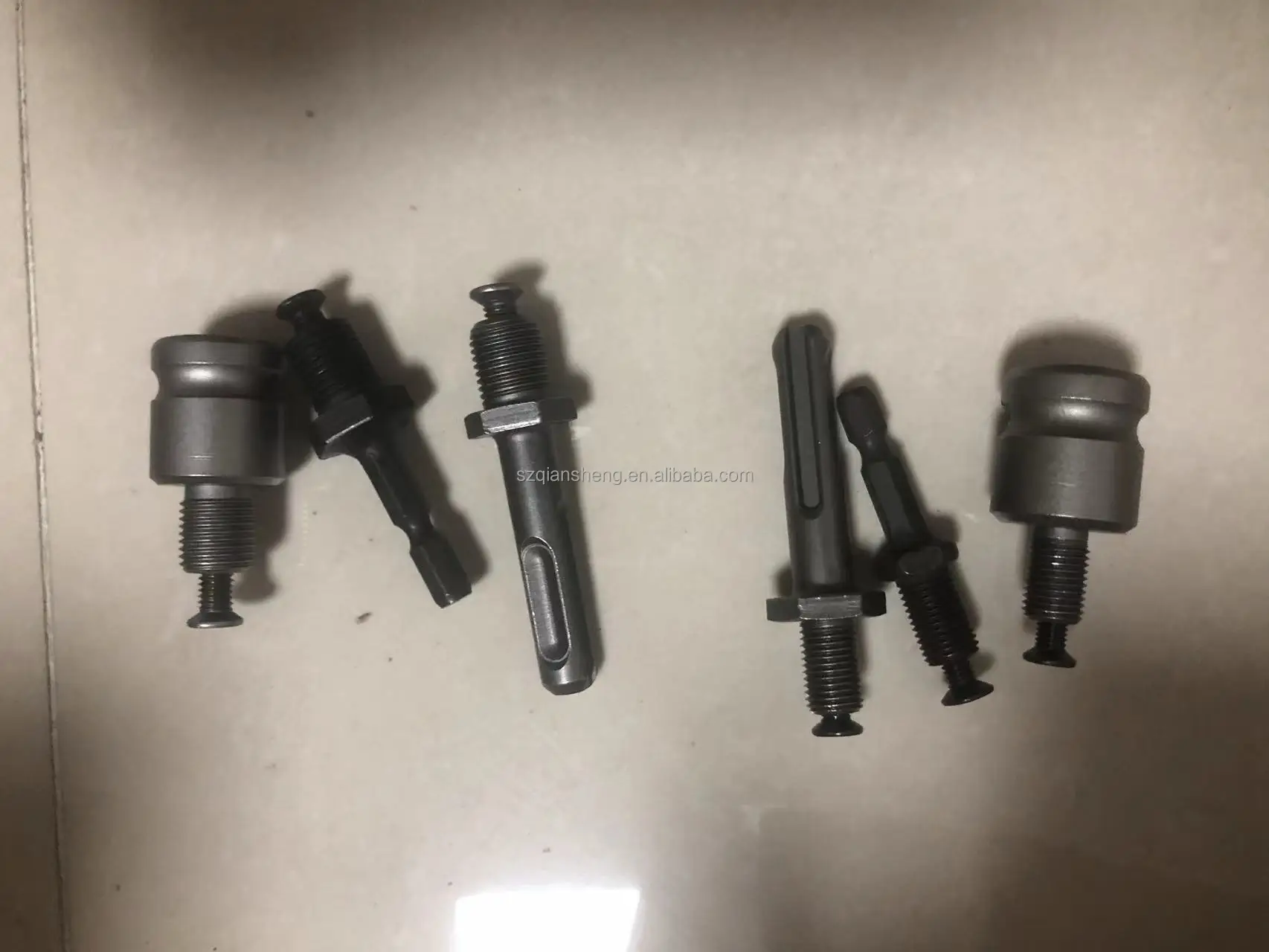 3Pcs 10/13mm Drill Chuck Adapters Threaded Quick Connection SDS-Plus Hex Socket Square Female Chuck Adapter for Electric Drill