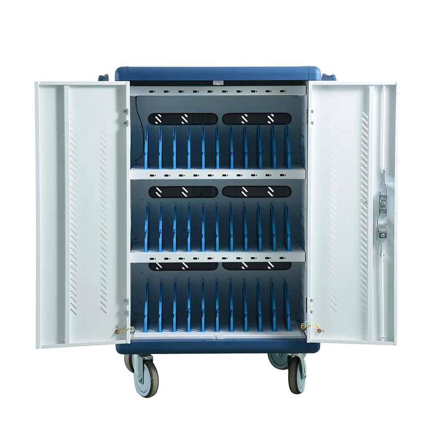 30 Way AC&DC Charging Trolley with 30 AC Outlets and 30 USB Type-A Charging Ports