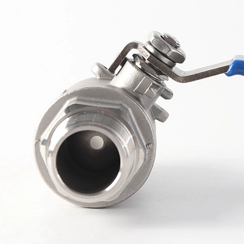 High Quality Wholesale New Product 304 316 Stainless Steel 2Pc Male Threaded Ball Valve