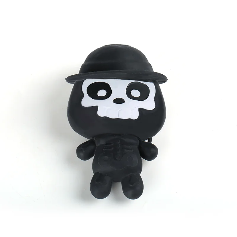 Novelty toys OEM big head skeleton soldier squishy toys PVA slime stress relief fidget toys for kids