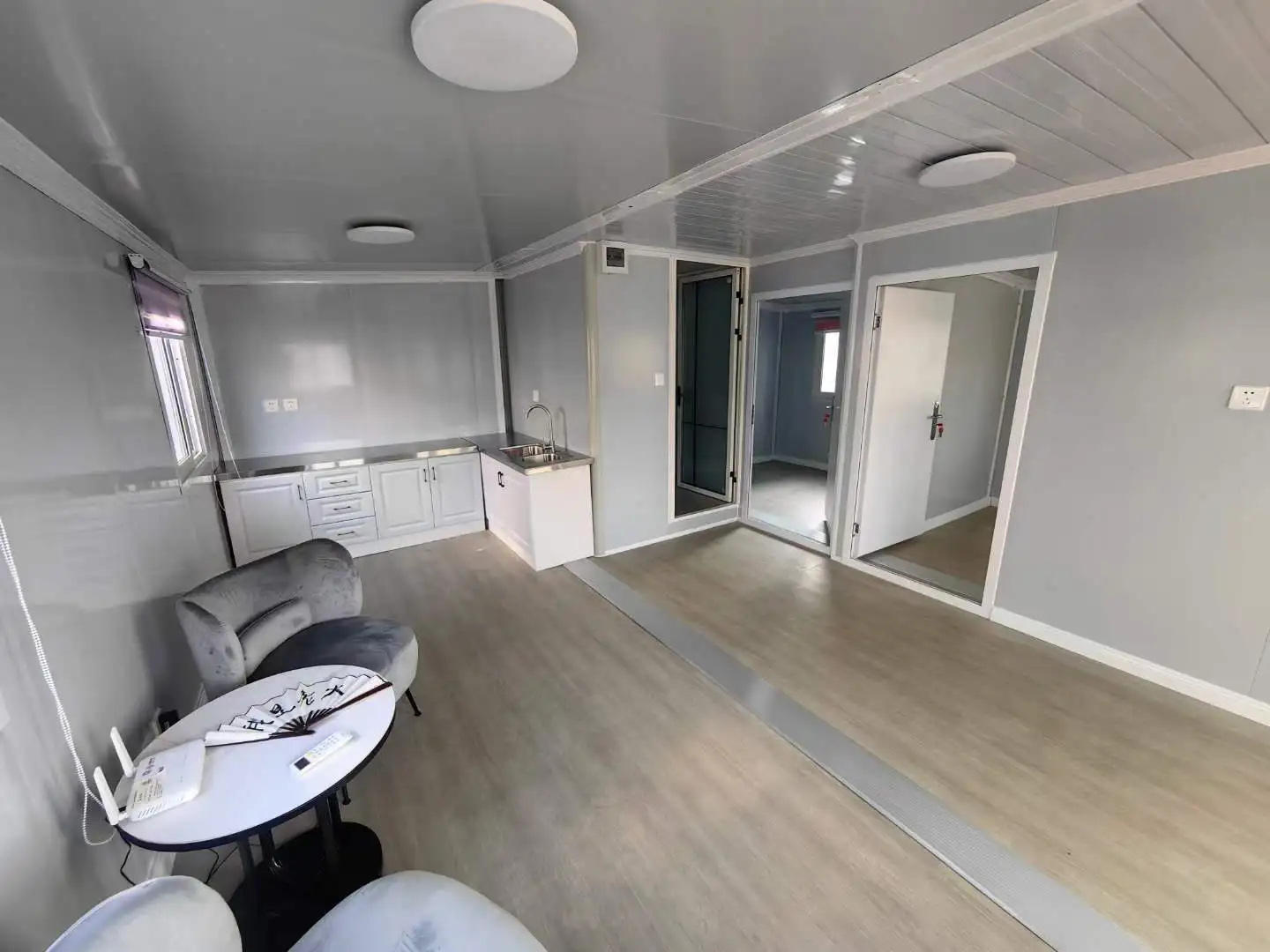 3 modules customized modular living Container house home office garden house prefab house