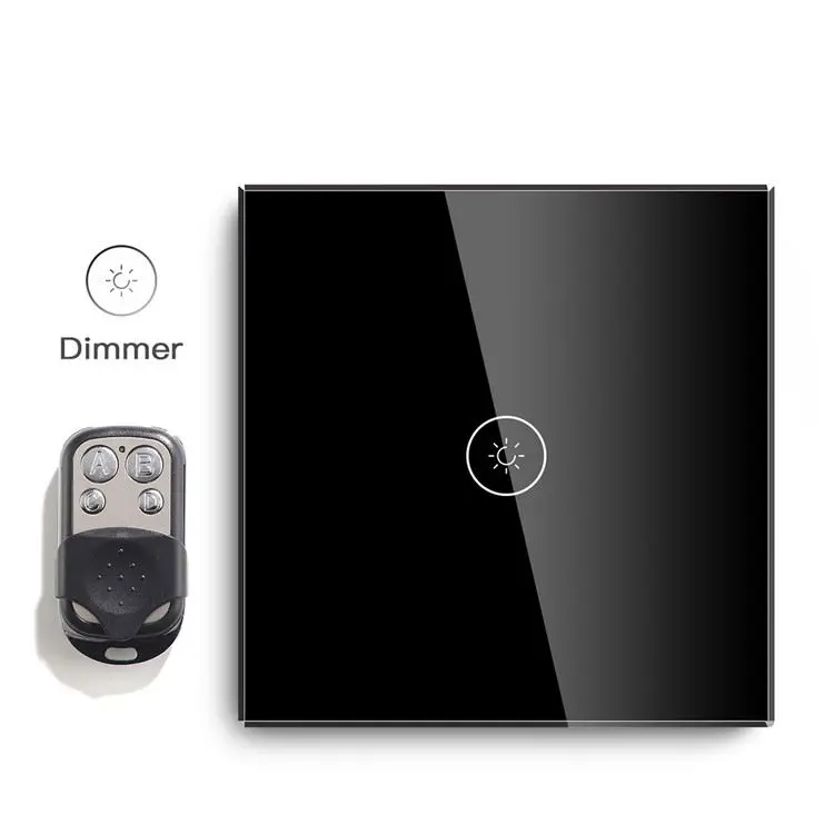 Американский стандарт стеклянная панель с подсветкой кнопочный светодиодный переключатель диммер