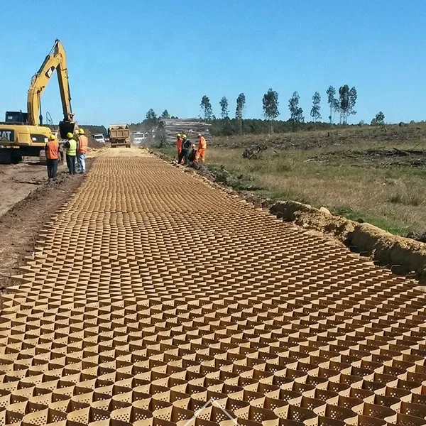 Гладкий HDPE geocell лошадиный загон текстурированный травяная сетка Цена для стабилизации склона и подпорной стены